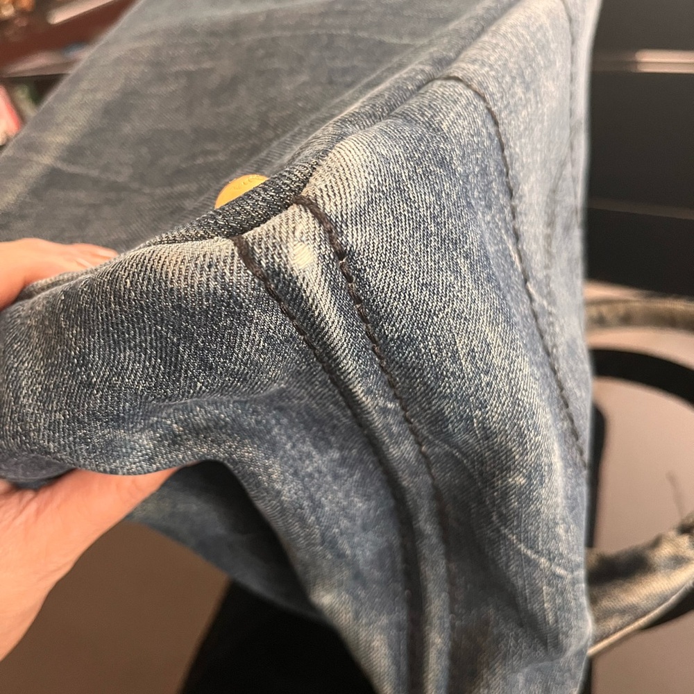 Prada Blue Denim Tote Bag - Picture 15 of 16